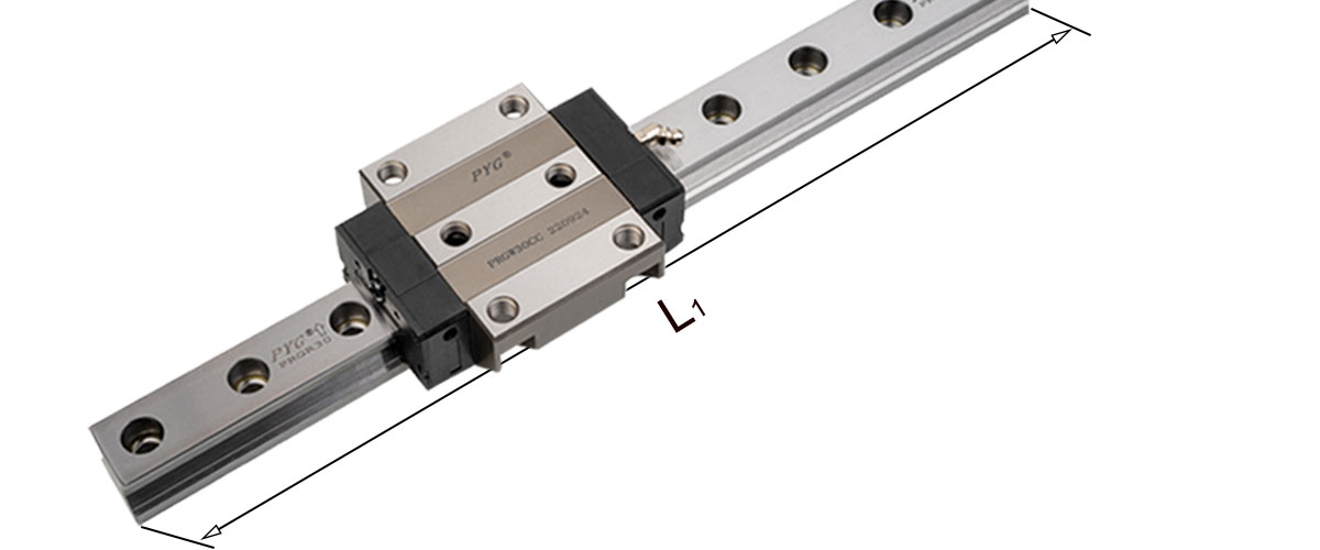 PRGW30CC linear rail at block-specification